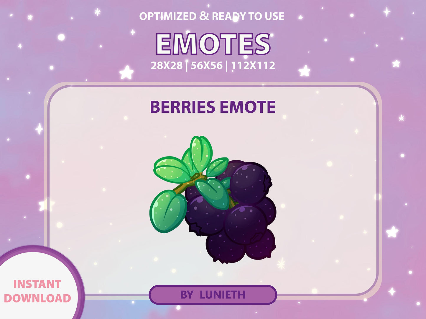 Berry Emote & Channel Points Icon [Digital Product]