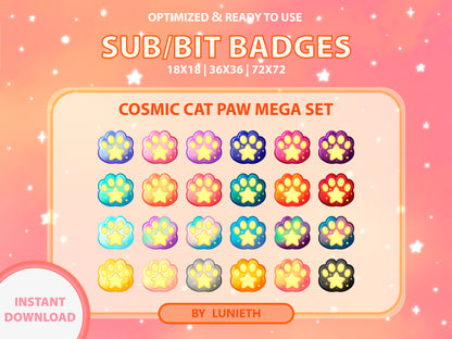 24 Cosmic Paw Sub & Bit Badge Mega Set [Digital Product]