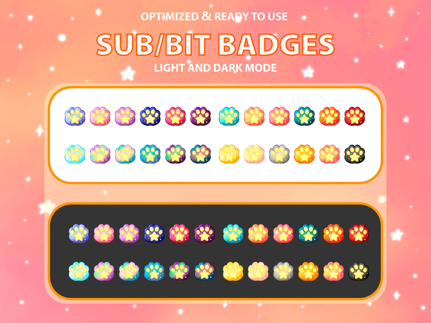 Cosmic Paw Sub & Bit Badge Set [Digital Product]