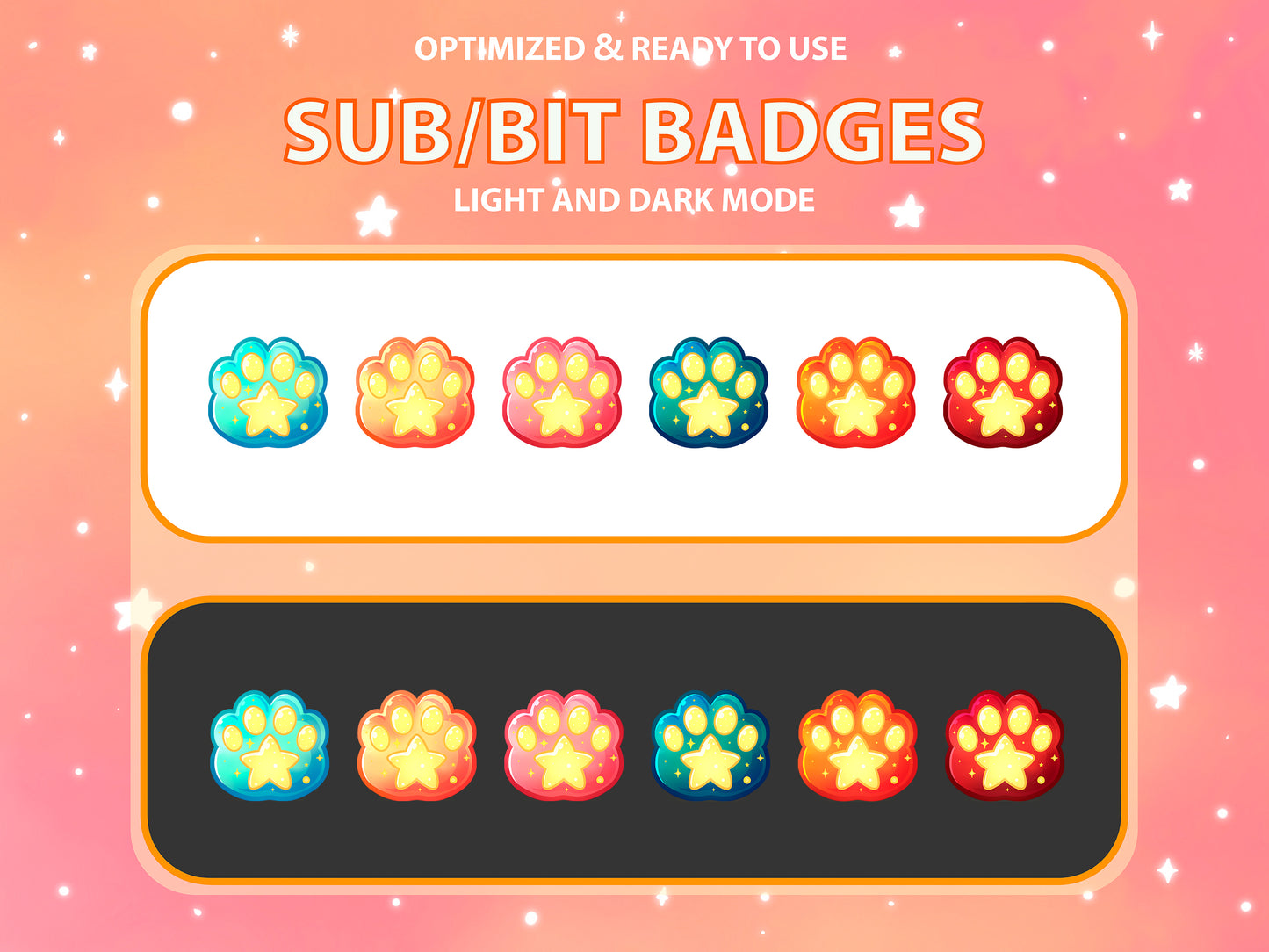 Cosmic Paw Sub & Bit Badge Set [Digital Product]