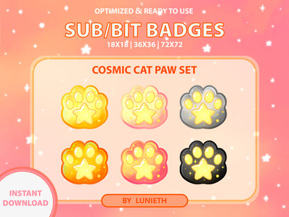 Cosmic Paw Sub & Bit Badge Set [Digital Product]