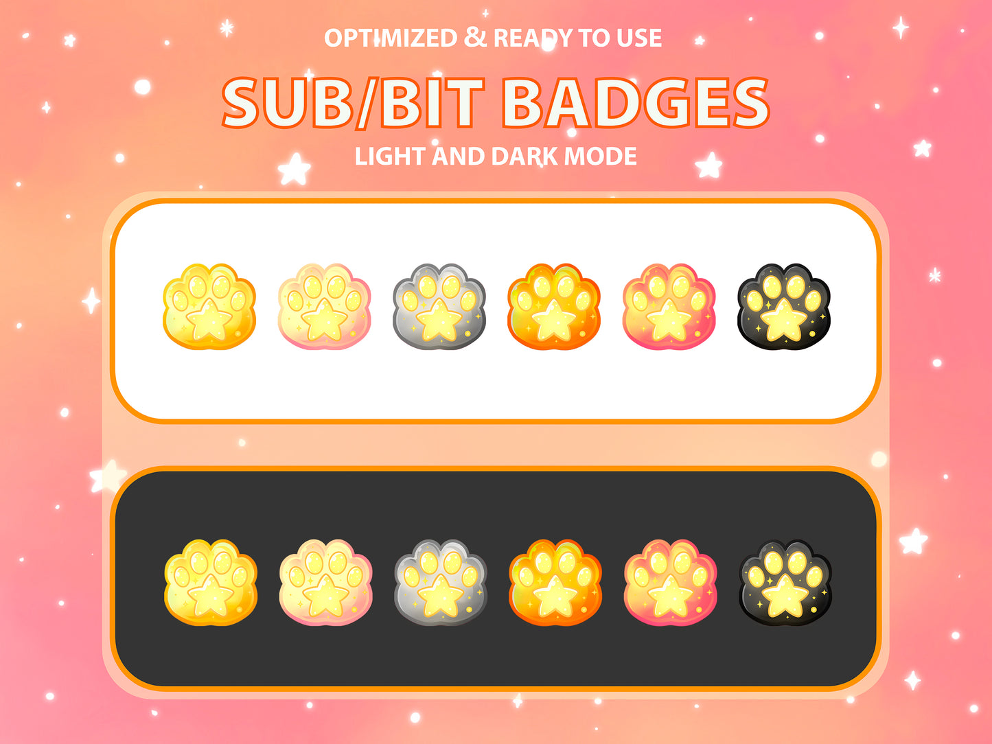 Cosmic Paw Sub & Bit Badge Set [Digital Product]