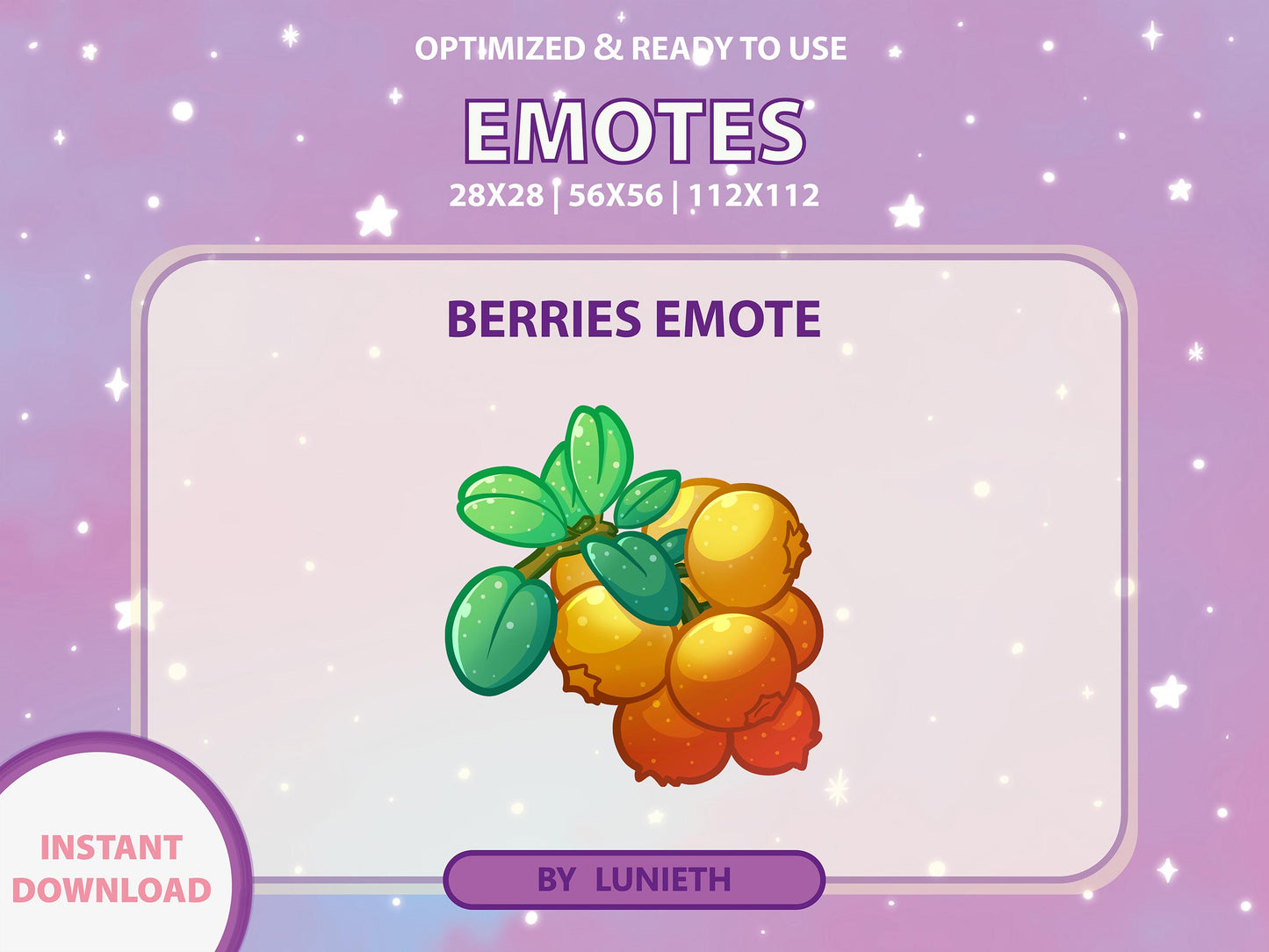 Berry Emote & Channel Points Icon [Digital Product]