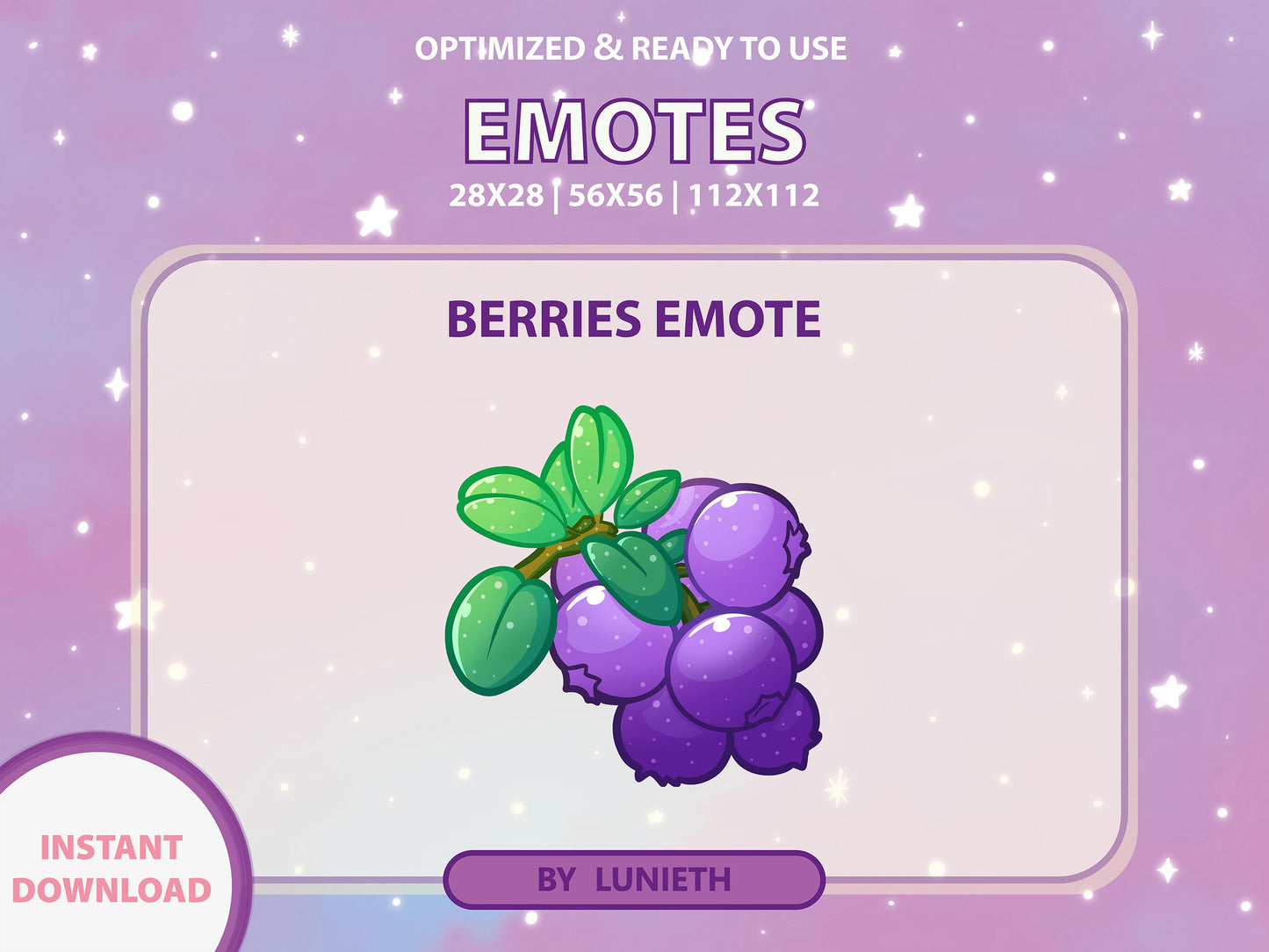 Berry Emote & Channel Points Icon [Digital Product]