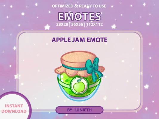 Apple Jam Emote & Channel Points Icon [Digital Product]