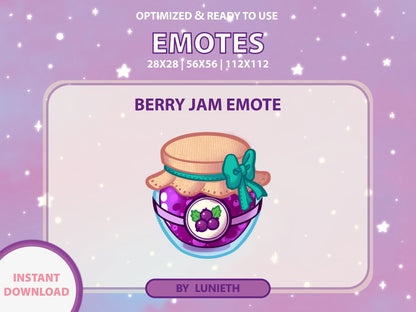 Berry Jam Emote & Channel Points Icon [Digital Product]