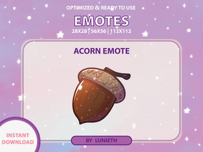 Acorn Emote & Channel Points Icon [Digital Product]